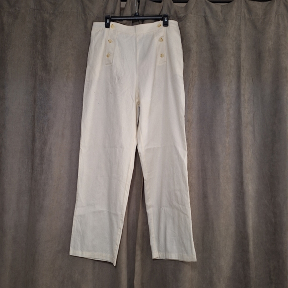 NWT Happily Grey Cream Trouser Size XL - Picture 1 of 15